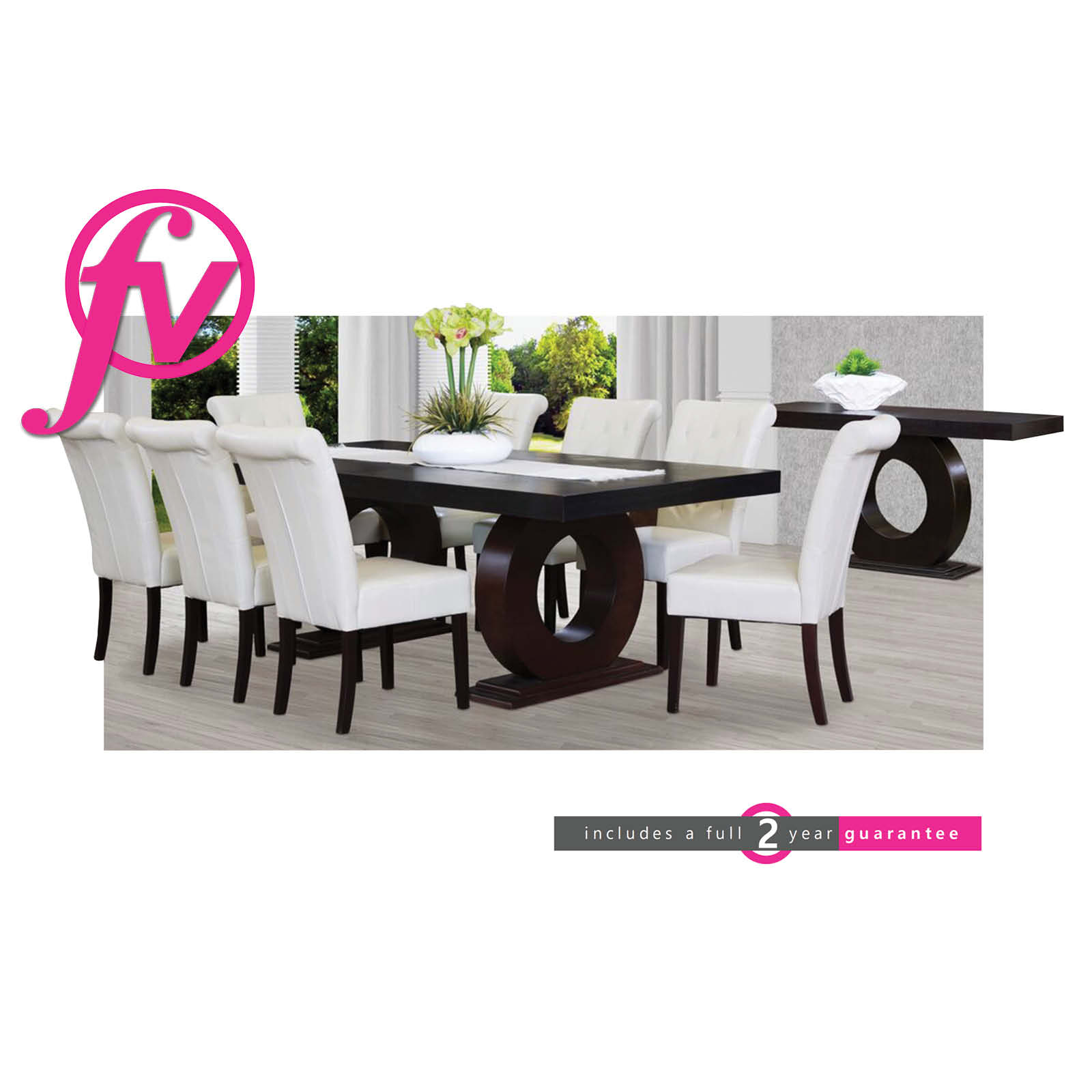 Knight White Diningroom Suite Furniturevibe Furniture Vibe