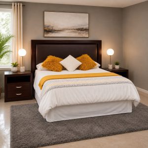Savannah Headboard and Pedastals