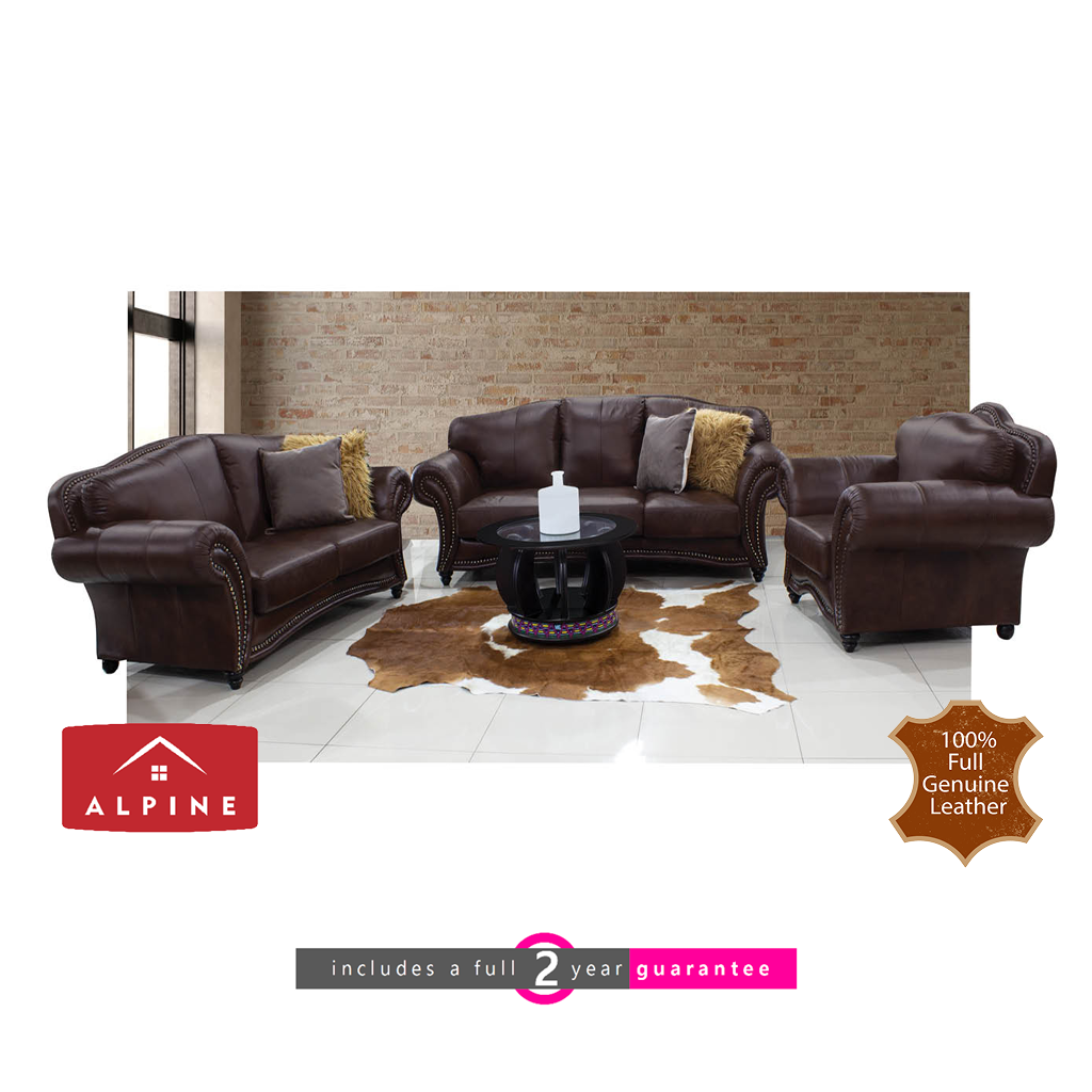 Alpine Malo leather lounge suite Furniture Vibe