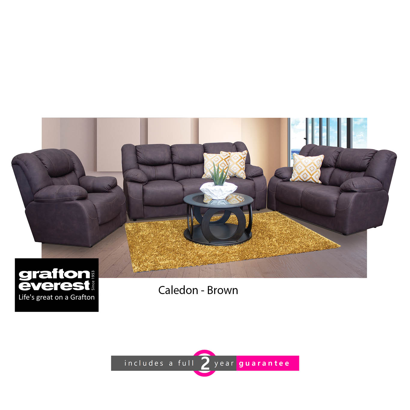 Grafton Everest Caledon Addo Taupe Furniture Vibe
