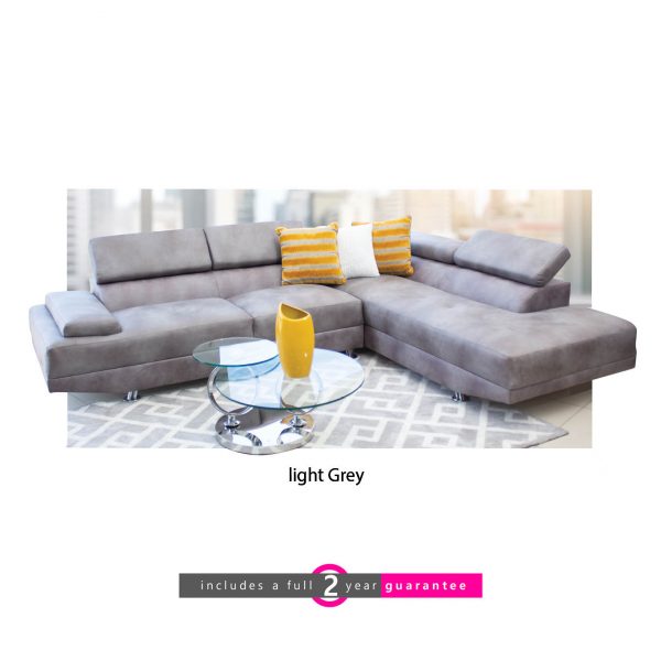 Lorenza l shape corner lounge grey furniturevibe