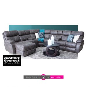 Grafton Everest Nevada 7 piece corner fabric lounge suite furniturevibe