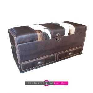 Pauly trunk with 2 drawers