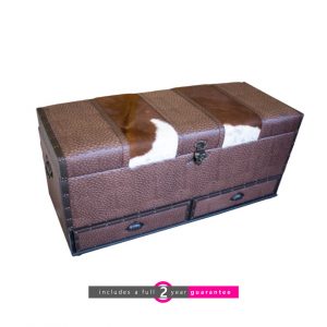 Pauly trunk with 2 drawers
