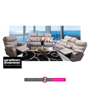 Grafton Everest nirvana 3 action lounge suite grey furneturvibe