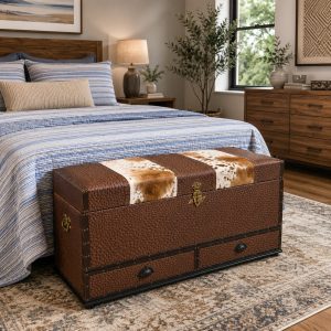 Pauly trunk with 2 drawers