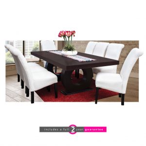 prince dining table white Ryan chairs