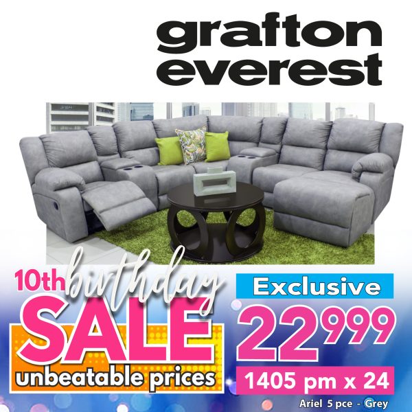 Grafton Everest Ariel - 5 pce -Addo Grey