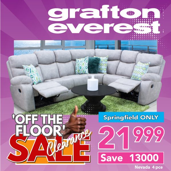 Grafton Everest Nevada 4 piece Corner - 2 action - Addo Grey