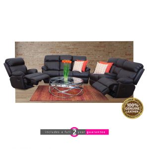 Rhapsody 5 action leather lounge suite brown furniturevibe