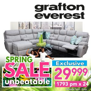 Grafton Everest Nevada 7 pce corner -  LHF - Grey