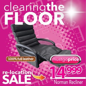 La-Z-Boy Norman Rocker Recliner - Black Leather