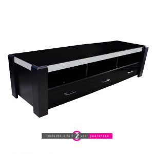 glass and steel plasma stand