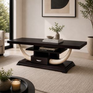 Satao plasma stand - Mahogany