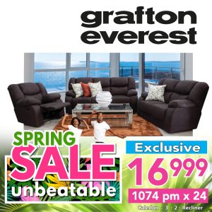 Grafton Everest Caledon 3:2:Recliner- Addo Brown