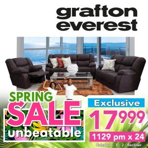 Grafton Everest Caledon 3:2:Recliner- Addo Brown