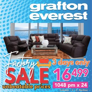 Grafton Everest Caledon 3:2:Recliner- Addo Brown