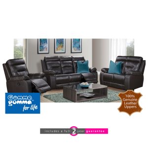 Full leather recliner lounge suites for sale discount