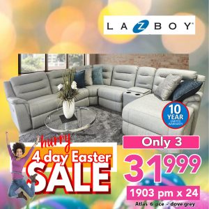 La-Z-Boy Atlas 6 pce corner - dove grey