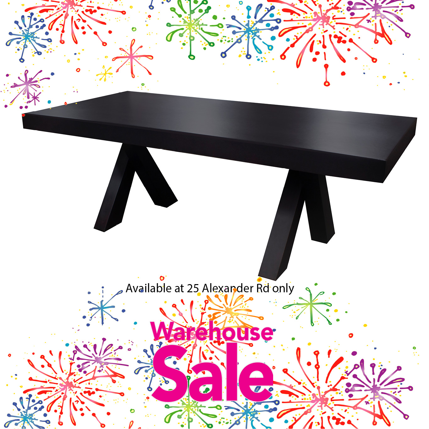 Trent Dining Table 1.8m Furniture Vibe