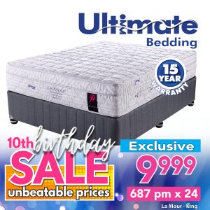 Ultimate La Mour - no turn - Base & Mattress - King
