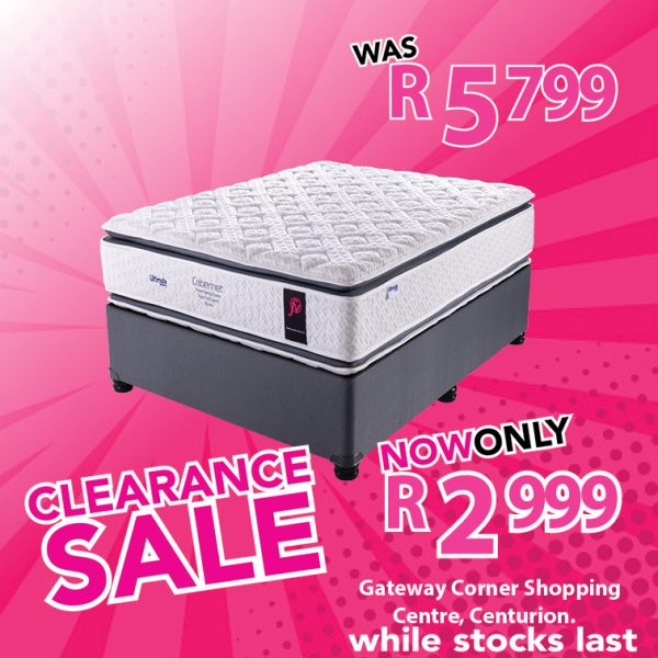 Ultimate Cabernet Single bed- double sided pillow top - Base & Mattress