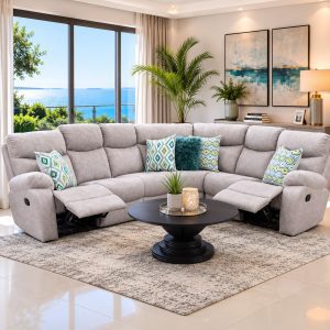 Grafton Everest Nevada 4 piece Corner - 2 action - Addo Grey