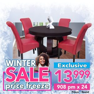 Prince round table & 4 Ryan Chairs