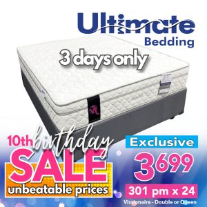 Ultimate Vissionaire - Base & Mattress - Dbl or Queen