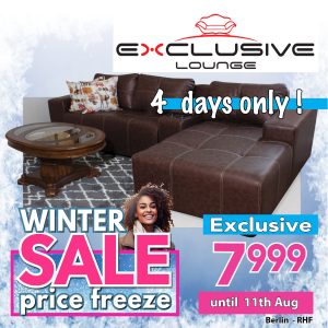 Berlin 3pce with chaise  - Brown - RHF