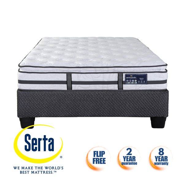 Sertapedic Maestro Firm Pillow Top - Base & Mattress - Queen - Image 2