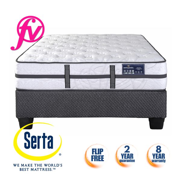 Sertapedic Maestro Medium Flip Free - Base & Mattress - Image 2