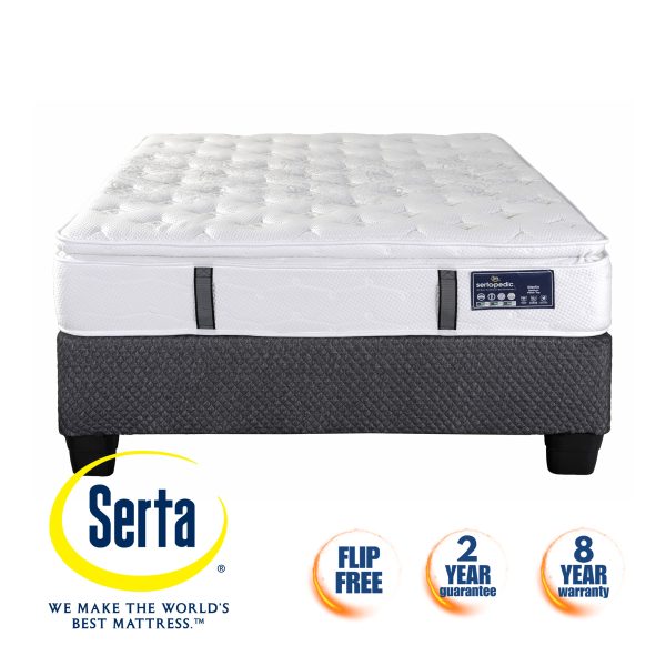 Sertapedic Merlin Medium Pillow Top - Base & Mattress - Queen - Image 2