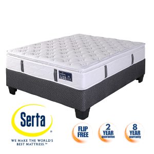 Sertapedic Merlin Medium Pillow Top - Base & Mattress