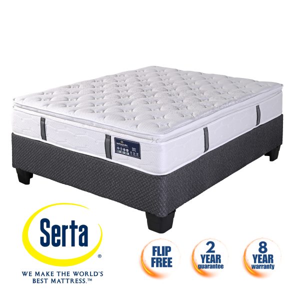 Sertapedic Merlin Medium Pillow Top - Base & Mattress