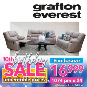 Grafton Everest Caledon 3:2:Recliner- Addo Taupe
