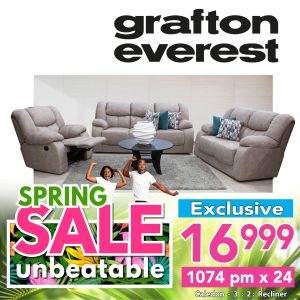 Grafton Everest Caledon 3:2:Recliner- Addo Taupe