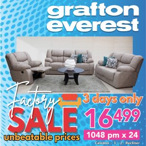 Grafton Everest Caledon 3:2:Recliner- Addo Taupe
