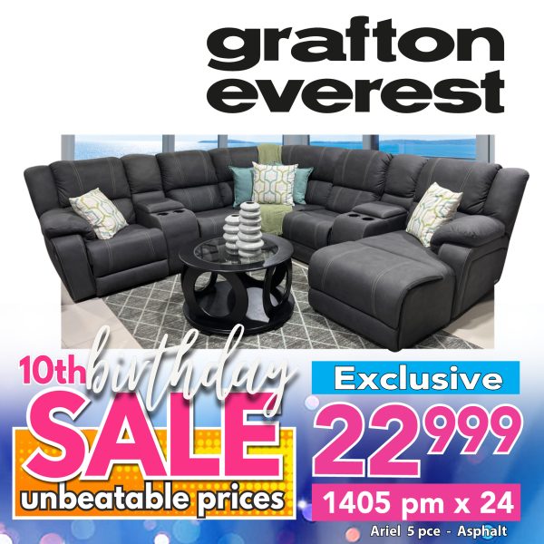 Grafton Everest Ariel - 5 pce -Addo Asphalt