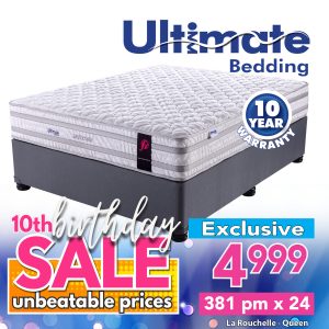 Ultimate La-Rouchelle - Base & Mattress - Queen
