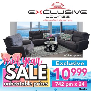Chezlin lounge suite - grey