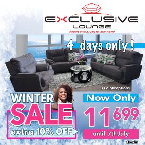 Chezlin lounge suite - grey