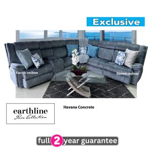 Ferguson - 6 pce - electric recliners - Havana Concrete