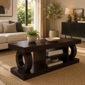 Prince Plasma Stand - Mahogany
