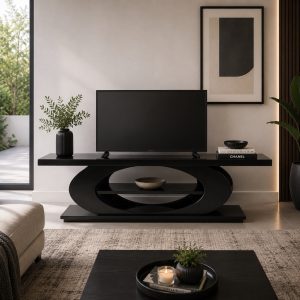 Sable Plasma Stand - no drawer - Mahogany