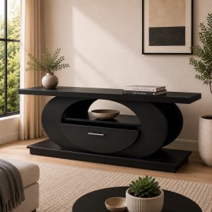 Sable plasma with drawer - Mahogany