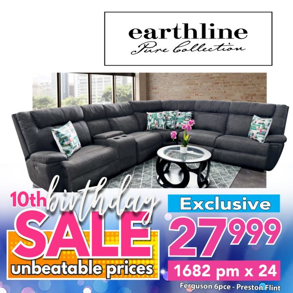 Furguson - 6 pce - electric recliners - Preston Flint