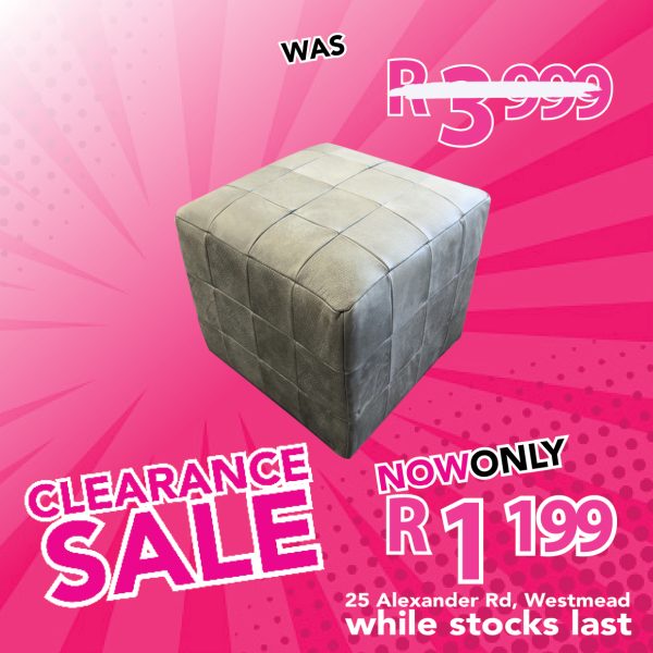 Leather Ottoman