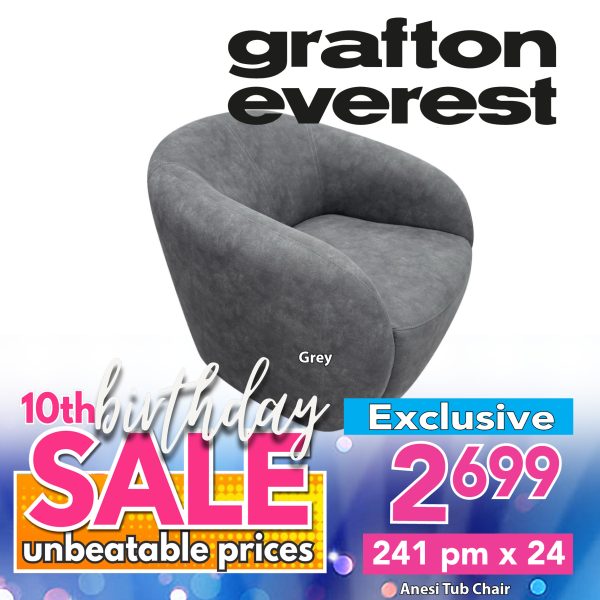 Anesi Tub Chair - Grey