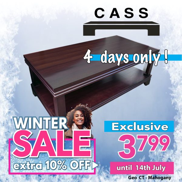 Geo Coffee Table - Dark Mahogany